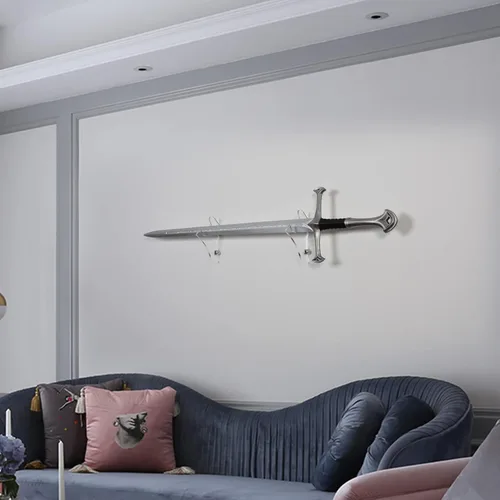 Vista 6 de Soporte de pared para sable de luz: acrílico de 0.236 in de grosor, capaz de soportar 30 libras, utilizado para exhibición de sables de luz