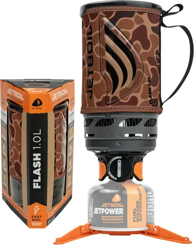 Vista 11 de Jetboil Estufa portátil de ebullición rápida para acampar y mochilero con encendido automático de 1 paso, quemador de propano/isobutano con taza