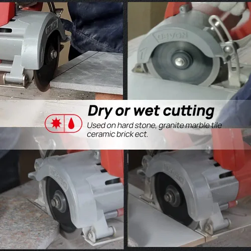 Vista 4 de DT-DIATOOL Hoja de granito de diamante de 4 pulgadas para azulejos de porcelana de mármol, disco de corte de diamante de cerámica con segmentos