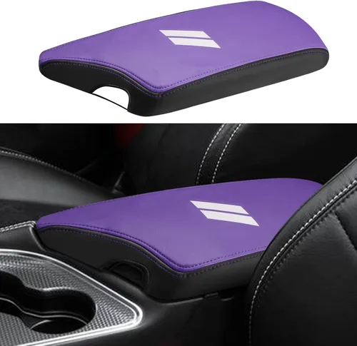 Vista 11 de INTGET Funda de Reposabrazos de Consola Central de Coche para Accesorios Dodge Challenger 2023 2022 2021 2020 2019 2018 2017 2016 2015 Funda