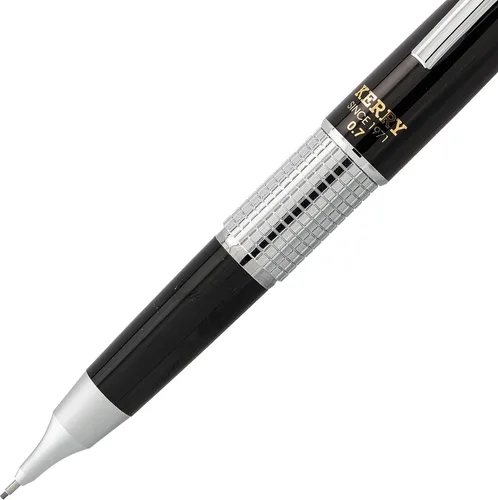 Vista 5 de Pentel Sharp Kerry - Portaminas (0.028 in), barril negro, 1 lápiz (P1037A)