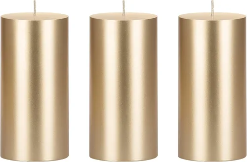 Vista 29 de Mega Candles 1 vela de pilar negra sólida sin perfume, vertida a mano, vela de cera de alta calidad de 3 x 6 pulgadas, decoración del hogar, spas