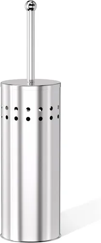 DOWRY Émbolo de inodoro antimanos con soporte para baño, potente ventosa de fuerza eficiente, resistente, limpieza profunda cromada