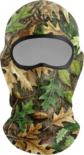 Vista 4 de Pasamontañas con camuflaje transpirable para hombres, ideal para caza, senderismo, ciclismo, motocicleta Qt-39