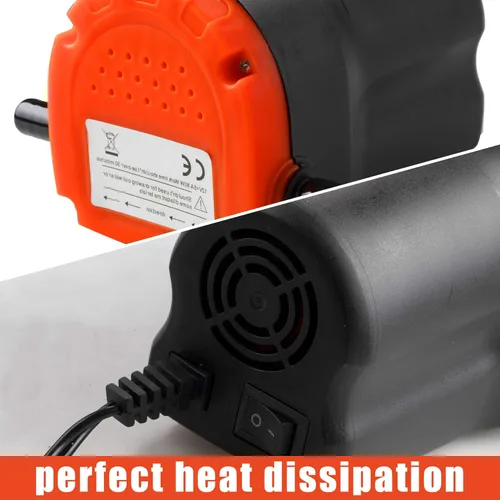 Vista 4 de PLUMIA Bomba Extractora de Cambio de Aceite 12V 80W, Bomba de Transferencia de Aceite de Succión de Barrido de Fluido Diésel Mejorada con Tubo
