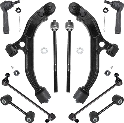 Vista 181 de Detroit Axle - Kit de suspensión frontal de 10 piezas para Dodge Avenger 2008-2014, Chrysler Sebring 2007-2010, 2 brazos de control inferiores, 2