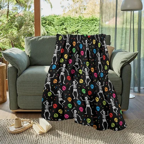 Vista 6 de Unqiue - Mantas mullidas para adolescentes, niños y niñas, manta cómoda para cama, sofá, compatible con atrapasueños de búho, arcoíris, mantas