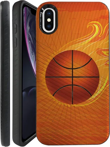 Vista 8 de CasesOnDeck Funda para Apple iPhone XR (2018) / 10 R de 6.1 pulgadas, protección contra caídas híbrida de doble capa (béisbol)