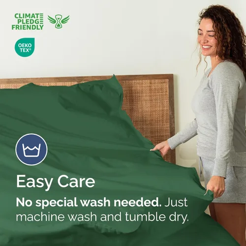 Vista 433 de Sábana encimera de bolsillo profundo, más suave que el algodón egipcio, 1 sábana encimera para colchón tamaño Queen