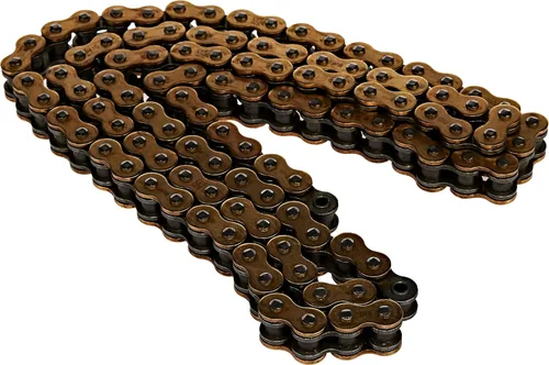 Vista 4 de DID (525VX3G100ZB) Cadena de anillo en X de oro de 100 eslabones de alto rendimiento de la serie VX con enlace de conexión