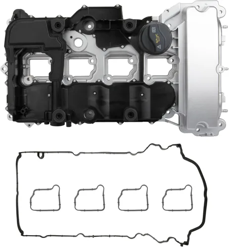 MITZONE Cubierta de válvula de motor de aluminio compatible con Mercedes