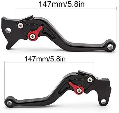 Vista 2 de FXCNC Palancas de freno de embrague ajustables CNC Billet compatibles con Scrambler Cafe Racer 2017