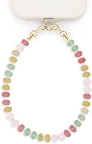 Vista 20 de Posadina Dije de piedra natural para teléfono, correa de muñeca de teléfono curativa con cuentas, cordón de cadena para teléfono celular hecho a