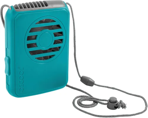 Vista 6 de O2COOL Ventilador de Collar Deluxe, Funciona con Pilas, para Enfriamiento Personal con Correa Ajustable (Negro)