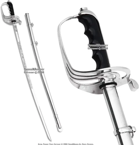 Munetoshi Militar Oficial del Ejército de los Estados Unidos Sable Ceremonial de Acero Réplica Grabado w/Bolsa de Transporte