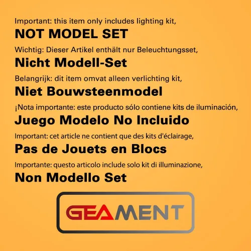 Vista 2 de GEAMENT Kit de luces LED compatible con Lego Freight Train - Juego de iluminación para modelo de construcción City 60336