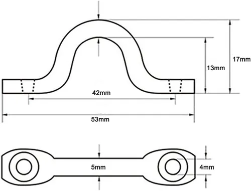 Vista 3 de 8 correas de ojo de acero inoxidable de 3/8 pulgadas para parte superior de barco Bimini con 16 tornillos, bucles de amarre para cubierta de kayak