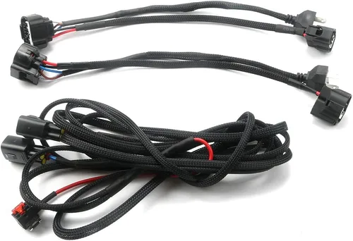 Vista 2 de Compatible con arnés de conversión de faros delanteros LED OEM Toyota Tundra con arnés adaptador DRL 2014-2019 (con arnés de alimentación DRL)