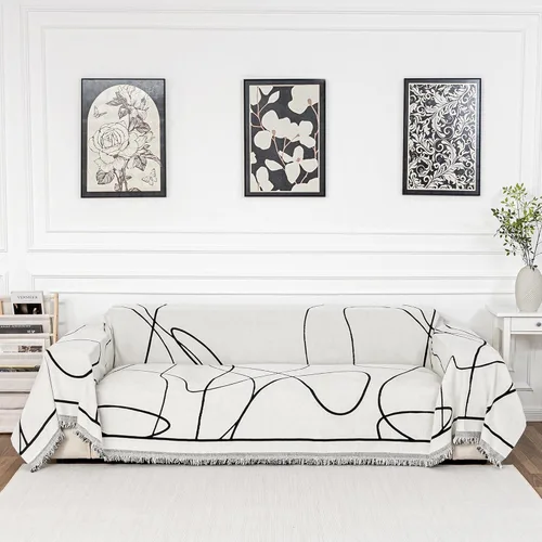 MEETSKY Funda de sofá para sofá de cojines, protector de muebles de sofá, fundas de sofá de chenilla, fundas de sofá seccional para mascotas, funda