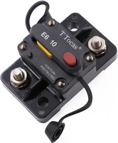 Vista 8 de E69 Interruptor de circuito de 10 A T3 con restablecimiento manual Mini de montaje en superficie IP66 Interruptor conmutable de 10 A