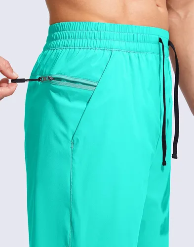 Vista 2 de G Gradual Men's Swim Trunks Quick Dry Bathing Suit Beach Board Shorts for Men with Zipper Pockets and Mesh Lining