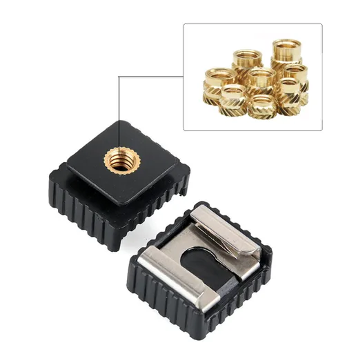 Vista 5 de 300 tuercas moleteadas de rosca hembra de 5 valores, kit de insertos roscados M2 M3 M4 M5 M6 - Tuercas de inserción de hilo moleteado de latón