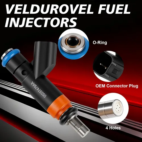 Vista 4 de Inyectores de combustible 05037479AA Hemi 5.7L Apto para: Ram 1500 2009-2017 Ram 2500 para Dodge Charger 2010-2016 2018 para: Jeep Grand Cherokee
