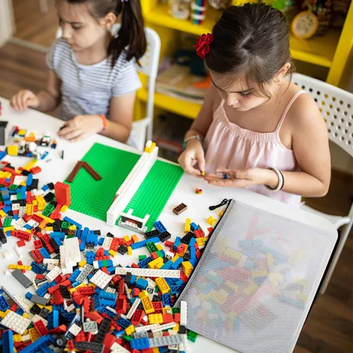 Vista 5 de Bolsa de malla con cremallera, 6 bolsas de malla de plástico impermeable con cremallera, bolsa de documentos tamaño A3, bolsas de archivos