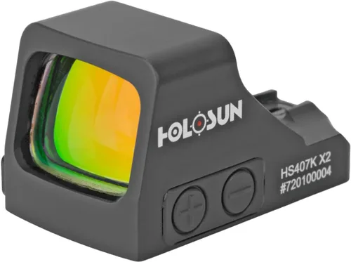 Vista 8 de HOLOSUN 407K/507K Series 6 MOA or Multi-Reticle Dot Open Reflex Sight for Subcompact Pistols - Shake Awake Technology - Red/Green/Gold Options