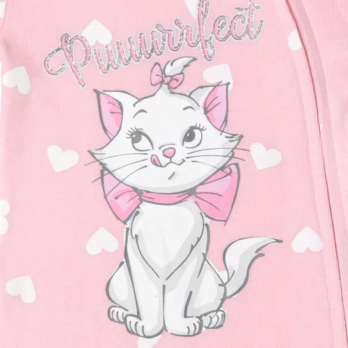 Vista 4 de Disney Classics Aristocats 101 Dálmatas Bambi, paquete de 3 mamelucos con pies Sleep N' Play