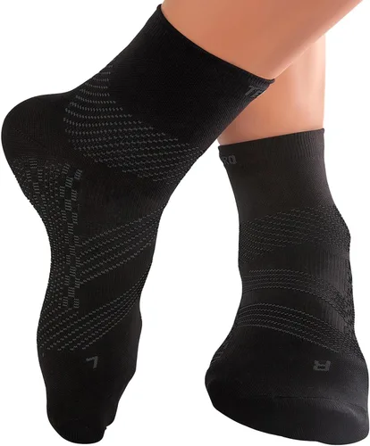 Vista 8 de TechWare Pro Calcetines para fascitis plantar - Calcetines de compresión de tobillo para mujeres y hombres. Soporte para tendinitis de Aquiles
