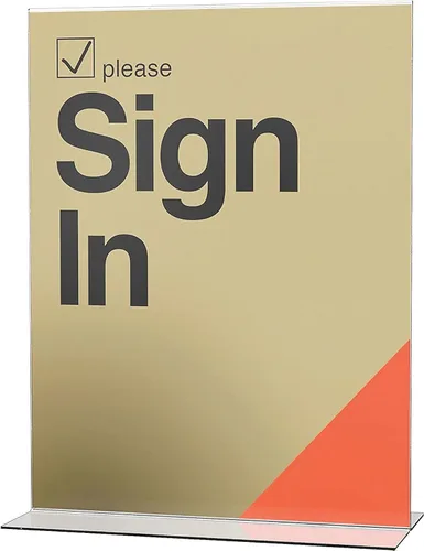 Vista 2 de Lorell LLR49205 Marco acrílico de doble cara