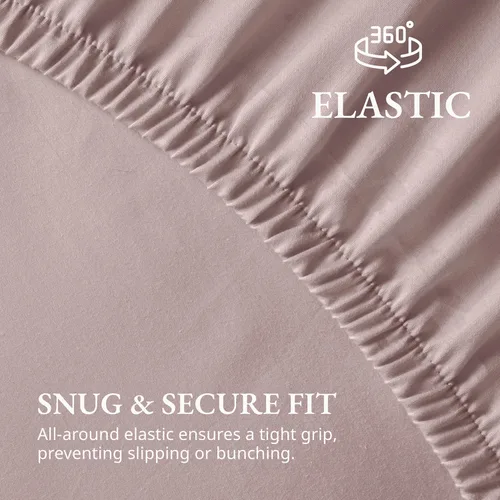 Vista 6 de Lane Linen Juego de 2 piezas con sábana bajera de 100% algodón orgánico tamaño individual y 1 funda de almohada, tejido de percal suave