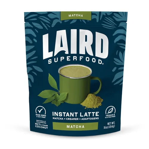 Vista 16 de Laird Superfood Chai Instant Latte con Adaptógenos - Polvo de Té Chai Instantáneo con Crema de Coco de Superalimentos - Sin Gluten, Sin