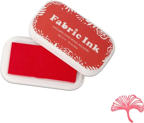 Vista 12 de Almohadillas de tinta para sellos de goma, almohadilla de sello para estampado de papel de madera y tela, almohadilla de tinta lavable de huellas
