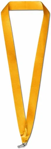 Vista 15 de PinMart Cinta de cuello sólida o multicolor – Premio para medallas y medallones – Cinta de logros de color blanco con clip