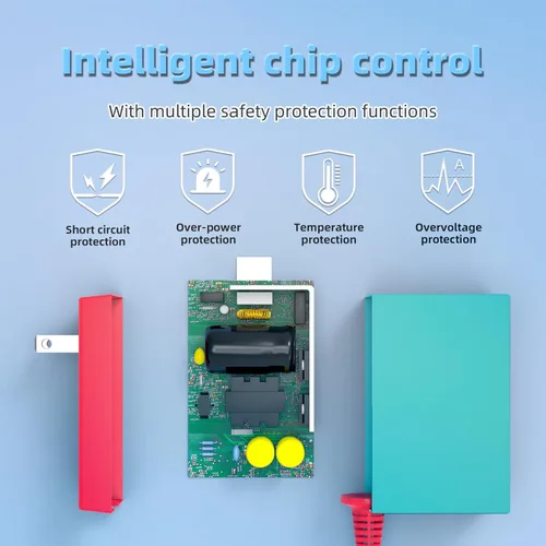 Vista 4 de Switch Charger Compatible with Nintendo, AC Adapter Power Supply Switch LiteOLEDPro ControllerSteam Deck, Support TV Dock Mode 39W USB C Fast