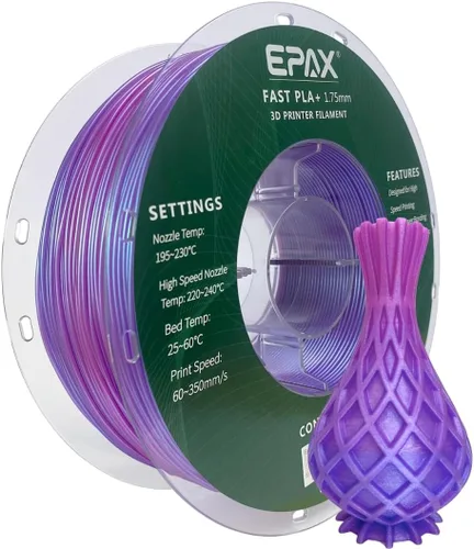 Vista 34 de EPAX Alta Velocidad PLA+ Filamento para Impresora 3D, Filamento para Impresión 3D PLA Rápido, 1.75mm, Precisión Dimensional +/- 0.03 mm, Carrete