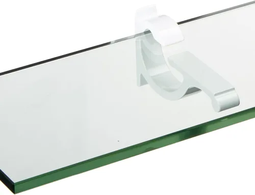 Vista 2 de Spancraft Monarch - Estante de vidrio cromado M, 25 x 84 cm10" x 33