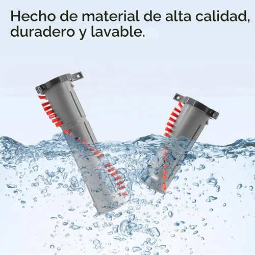 Vista 6 de Rodillo de cepillo de repuesto para aspiradora Dyson DC40, compatible con parte # 924405-01 Negro