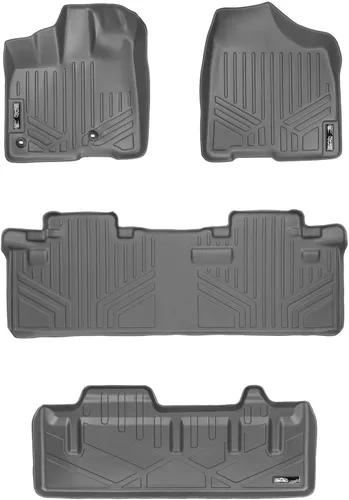 Vista 16 de MAXLINER Alfombrillas de Piso - Juego de Revestimiento de 3 Filas para Toyota Sienna 2013-2020