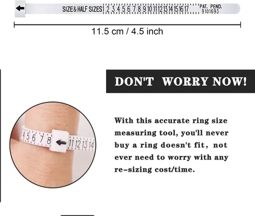 Vista 5 de 70 piezas de ajustador de tamaño de anillo para anillos sueltos con herramienta de medición de tamaño de anillo para ajustador de anillo, anillo