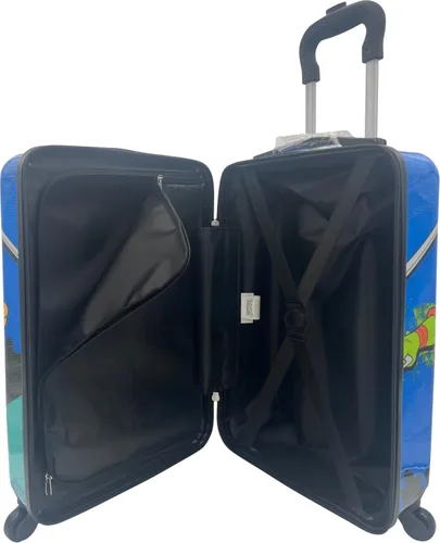 Vista 6 de Fast Forward Maleta de mano ligera con licencia para niños, de lado duro, de 20 pulgadas, Multi colorido, Tortugas Ninja