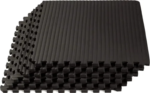 We Sell Mats Tapete de ejercicio de espuma EVA de 1 pulgada de grosor, patrón de tatami, azulejos entrelazados para gimnasio en casa, artes