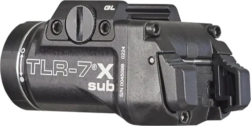 Vista 5 de Streamlight 69400 TLR-7 X sub 500-lúmenes Luz táctica para armas diseñada exclusivamente y únicamente para pistolas subcompactas con riel Glock 43X
