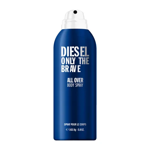 Diesel Only The Brave, Spray corporal para hombres, aroma Fougere con notas de limón, romero y madera de ámbar, 6.8 onzas líquidas