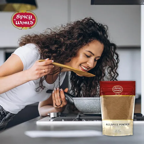 Vista 7 de Spicy World Pimienta de Jamaica molida 16 onzas – Paquete enorme de 1 libra – Todo polvo de especias