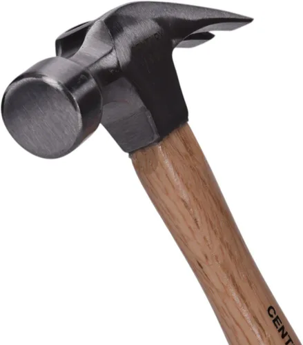 Vista 3 de Century Drill & Tool 72278 Martillo de garra recta, 24 onzas, acero forjado en gota, mango de madera de nogal, martillo rasgado duradero