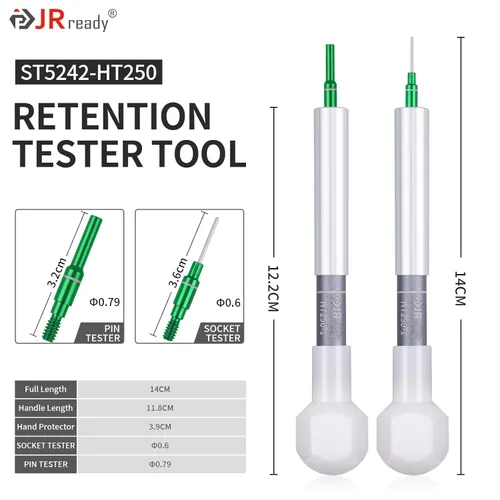 Vista 3 de JRready Herramientas automotrices 3 en 1 para probador de contactos, kit de prueba de tensión de descarga eléctrica desmontable para conectores