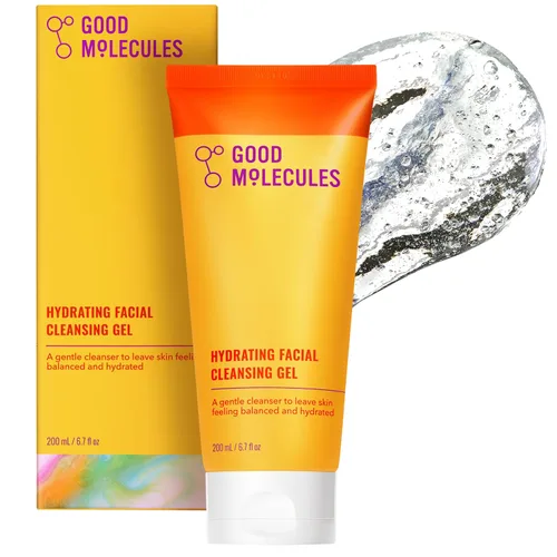 Good Molecules Gel Limpiador Facial Hidratante - Jabón para la Cara con Agua de Rosas y Extractos de Piña para Iluminar, Limpiar e Hidratar -